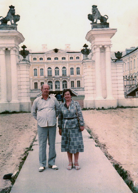 І. Чыгрынаў з жонкай на адпачынку ў Латвіі, 1989 г.